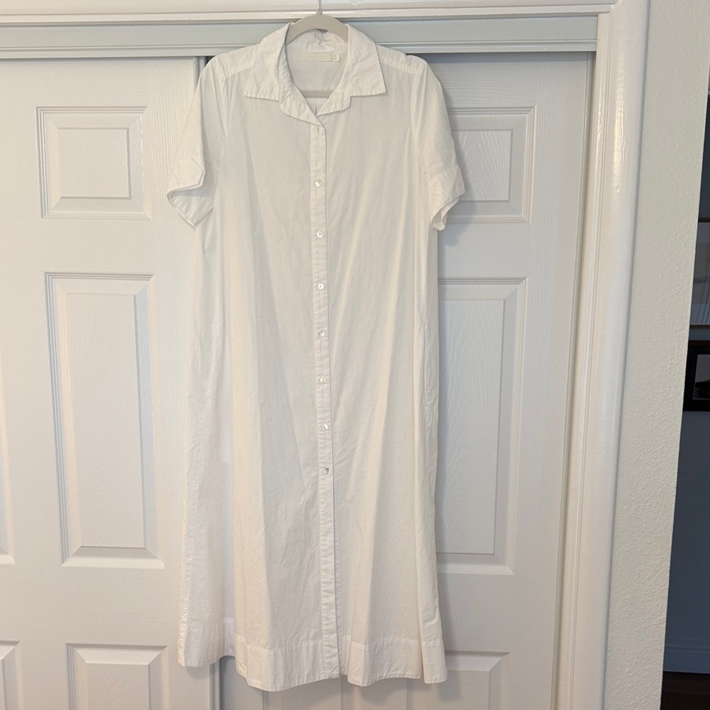 Wyeth White Button-Down Dress